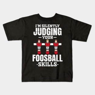 Foosball Old Man Foosball Player Kids T-Shirt